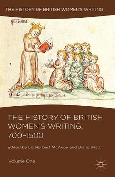 portada The History of British Women's Writing, 700-1500: Volume One (en Inglés)