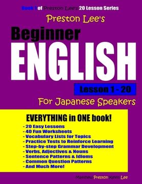 portada Preston Lee's Beginner English Lesson 1 - 20 For Japanese Speakers (en Inglés)
