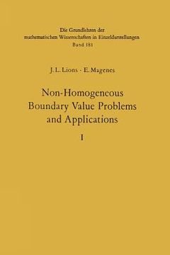 portada non-homogeneous boundary value problems and applications: vol. 1 (en Inglés)