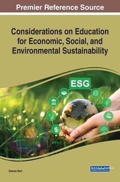 portada Considerations on Education for Economic, Social, and Environmental Sustainability (en Inglés)