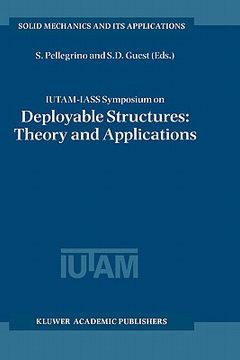 portada iutam-iass symposium on deployable structures: theory and applications (en Inglés)
