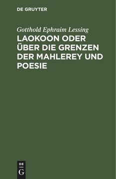 portada Laokoon Oder Über die Grenzen der Mahlerey und Poesie (en Alemán)