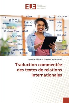 portada Traduction commentée des textes de relations internationales (in French)