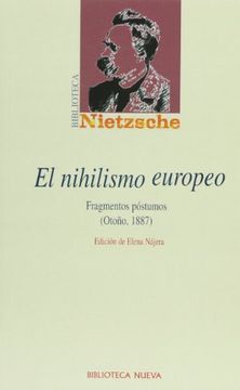 portada El Nihilismo Europeo: Fragmentos Póstumos