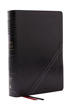 portada Nkjv, Word Study Reference Bible, Leathersoft, Black, red Letter, Comfort Print: 2,000 Keywords That Unlock the Meaning of the Bible (en Inglés)
