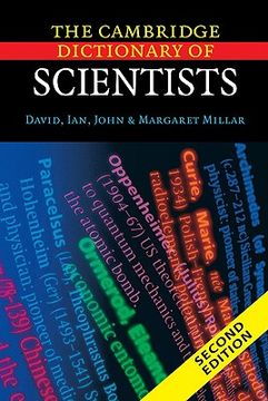 portada The Cambridge Dictionary of Scientists (en Inglés)