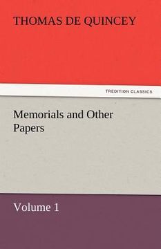 portada memorials and other papers - volume 1 (en Inglés)