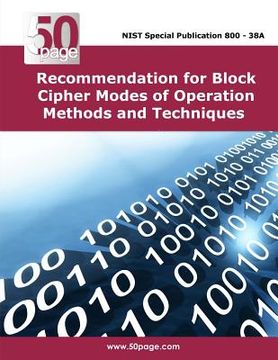 portada Recommendation for Block Cipher Modes of Operation Methods and Techniques (en Inglés)