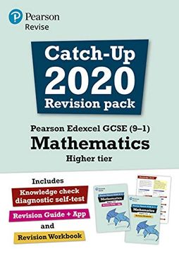 portada Pearson Revise Edexcel Gcse (9-1) Mathematics Higher Catch-Up Revision Pack: (With Free Diagnostic Test) for Home Learning, 2021 Assessments and 2022 Exams (Revise Edexcel Gcse Maths 2015) (en Inglés)