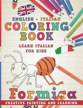 portada Coloring Book: English - Italian I Learn Italian for Kids I Creative Painting and Learning.