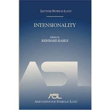 portada intensionality: lecture notes in logic 22 (en Inglés)