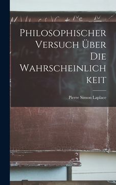 portada Philosophischer Versuch Über Die Wahrscheinlichkeit (en Alemán)