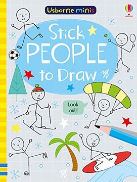 portada Stick People to Draw (Usborne Mini Books) (en Inglés)