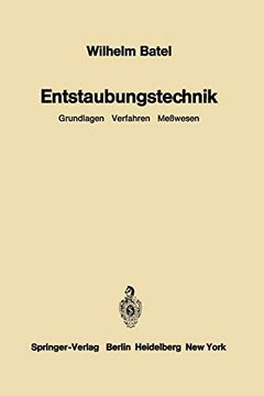 portada Entstaubungstechnik: Grundlagen Verfahren Meßwesen (en Alemán)