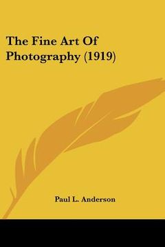 portada the fine art of photography (1919) (en Inglés)