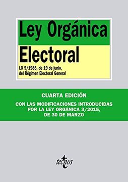 portada Ley Orgánica Electoral (in Spanish)