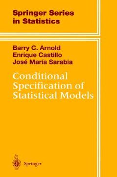 portada conditional specification of statistical models (in English)