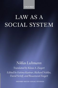 portada Law as a Social System (Oxford Socio-Legal Studies) 