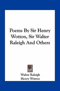 portada poems by sir henry wotton, sir walter raleigh and others (in English)