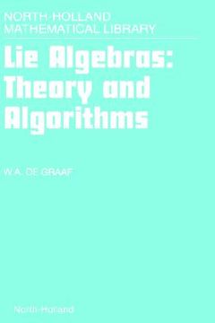 portada lie algebras: theory and algorithms (en Inglés)