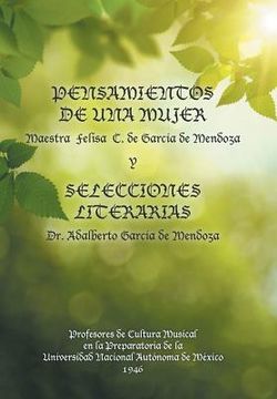 portada Pensamientos de una Mujer y Selecciones Literarias.