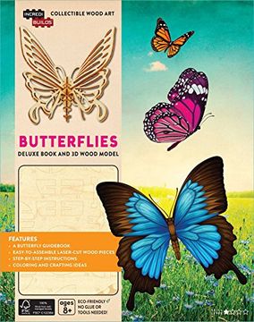 portada Incredibuilds. Butterflies Delux And Model Set (Incredibulids)