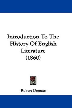 portada introduction to the history of english literature (1860) (in English)