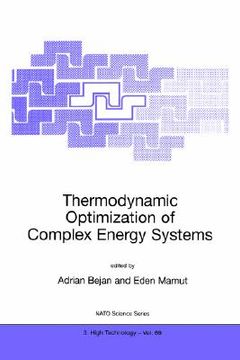 portada thermodynamic optimization of complex energy systems (en Inglés)