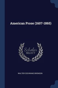 portada American Prose (1607-1865)