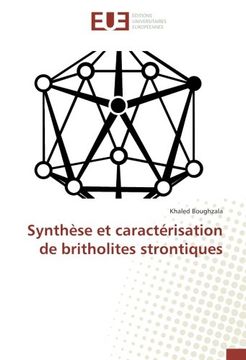portada Synthèse et caractérisation de britholites strontiques (French Edition)
