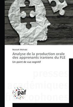 portada Analyse de la production orale des apprenants iraniens du FLE (OMN.PRES.FRANC.)