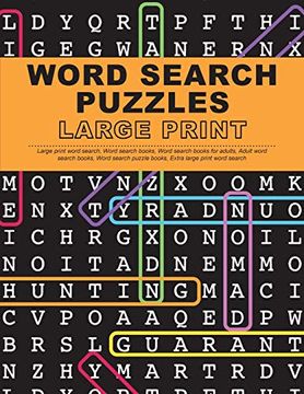 portada Word Search Puzzles Large Print: Large Print Word Search, Word Search Books, Word Search Books for Adults, Adult Word Search Books, Word Search Puzzle Books, Extra Large Print Word Search (en Inglés)