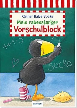 portada Der Kleine Rabe Socke: Mein Rabenstarker Vorschulblock Buchstaben, Zahlen und Logisches Denken Lernen (en Alemán)