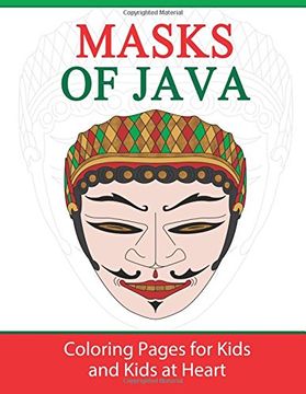portada Masks of Java: Coloring Pages for Kids and Kids at Heart: Volume 12 (Hands-On Art History)
