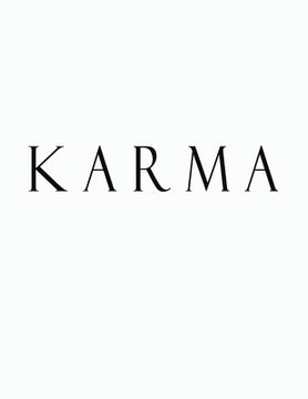 portada Karma: Black White Decorative Book to Stack Together on Coffee Tables, Bookshelves and Interior Design - Add Bookish Charm De (en Inglés)