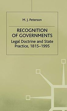portada Recognition of Governments: Legal Doctrine and State Practice, 1815-1995 (Studies in Diplomacy) (en Inglés)