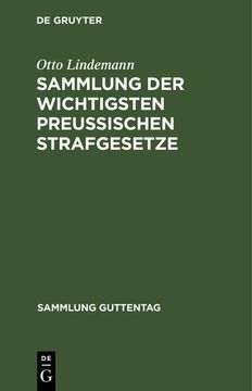 portada Sammlung der Wichtigsten Preußischen Strafgesetze 