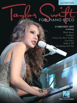 portada Taylor Swift for Piano Solo - 3rd Edition: 17 of her Greatest Hits (in English)