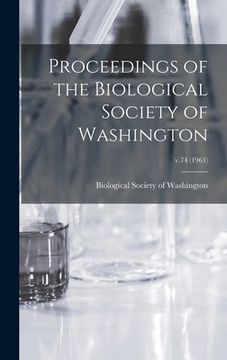 portada Proceedings of the Biological Society of Washington; v.74 (1961) (in English)