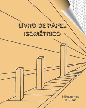 portada Livro de Papel Isométrico: Desenho 3D - 8" X 10" (en Portugués)