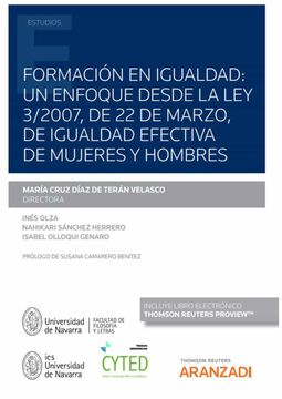 portada Formación en Igualdad: Un Enfoque Desde la ley 3 (in Spanish)