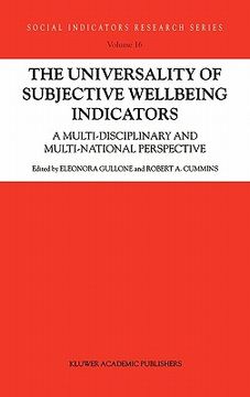 portada the universality of subjective wellbeing indicators: a multi-disciplinary and multi-national perspective