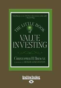 portada the little book of value investing (large print 16pt) (en Inglés)
