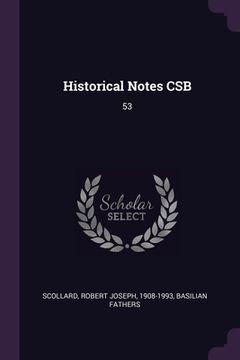 portada Historical Notes CSB: 53 (en Inglés)