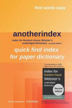 portada anotherindex: Index for Random House Webster's unabridged dictionary second edition (en Inglés)