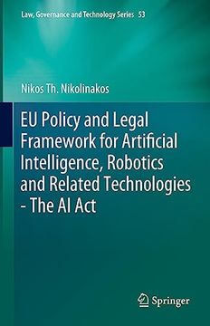 portada Eu Policy and Legal Framework for Artificial Intelligence, Robotics and Related Technologies