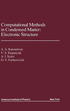 portada computational methods in condensed matter: electronic structure (en Inglés)