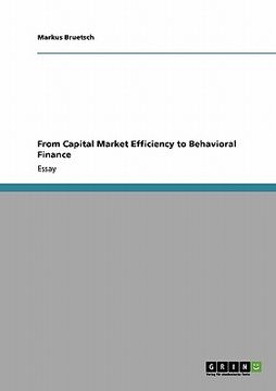 portada from capital market efficiency to behavioral finance