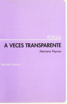 portada A Veces Transparente (in Spanish)