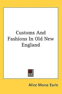 portada customs and fashions in old new england (in English)